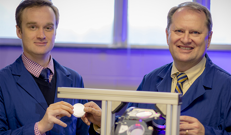 Scientists working in lab