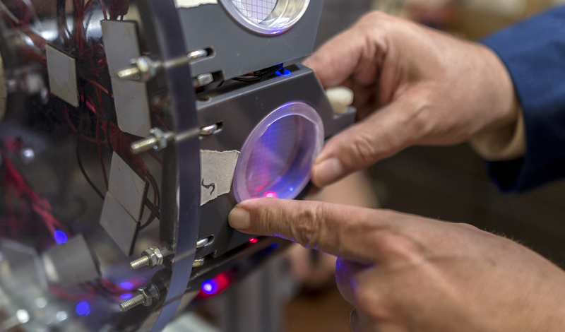 Scientists working in lab