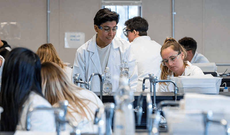 Students in lab