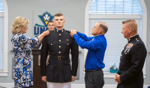 UNC Wilmington military ceremony.